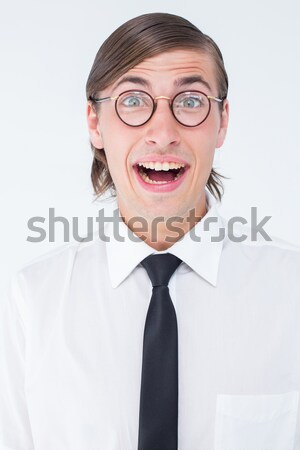 Zakenman naar camera grijs man portret Stockfoto © wavebreak_media