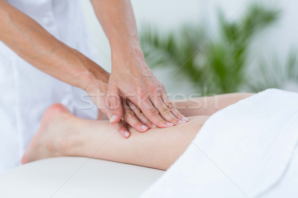 Bein Massage medizinischen Büro Frau Gesundheit Stock foto © wavebreak_media