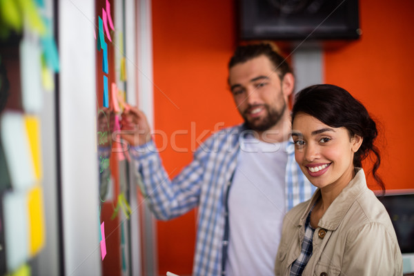 Portre gülen erkek kadın ofis Stok fotoğraf © wavebreak_media