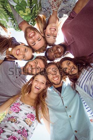 Portre mutlu kadın arkadaşlar ayakta birlikte Stok fotoğraf © wavebreak_media