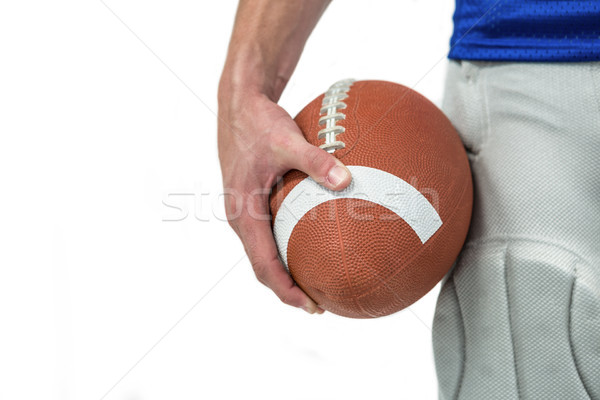 Close-up of sports player holding ball Stock photo © wavebreak_media