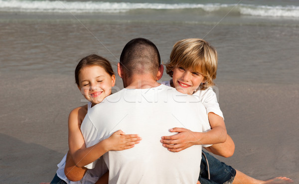 United Family on the beach having fun together Stock photo © wavebreak_media