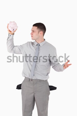 Portrait of a broke businessman against a white background Stock photo © wavebreak_media