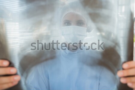 [[stock_photo]]: Homme · chirurgien · floue · xray