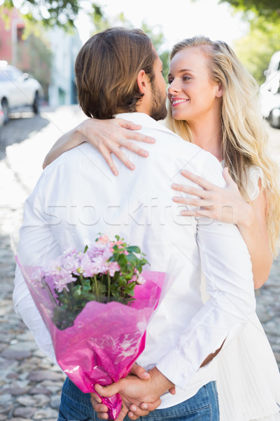 Foto stock: Atraente · casal · outro · cidade