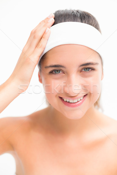 Stock photo: Close up of a beautiful young woman