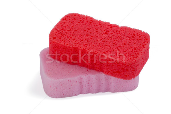Stock photo: Scouring pads on white background
