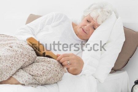 старший человека кровать спальня домой Сток-фото © wavebreak_media