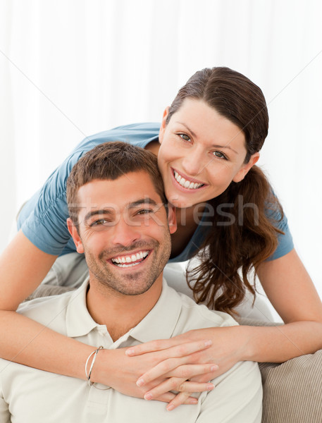 Portrait of a lovely couple at home Stock photo © wavebreak_media