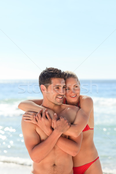 Enamored couple at the beach Stock photo © wavebreak_media
