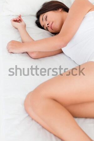 Dormir femme chambre maison lit jeunes [[stock_photo]] © wavebreak_media