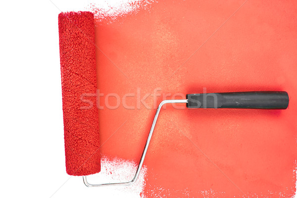 Horizontal red  brush stroke Stock photo © wavebreak_media