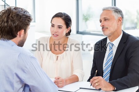 Two people standing in data center with arms crossed Stock photo © wavebreak_media