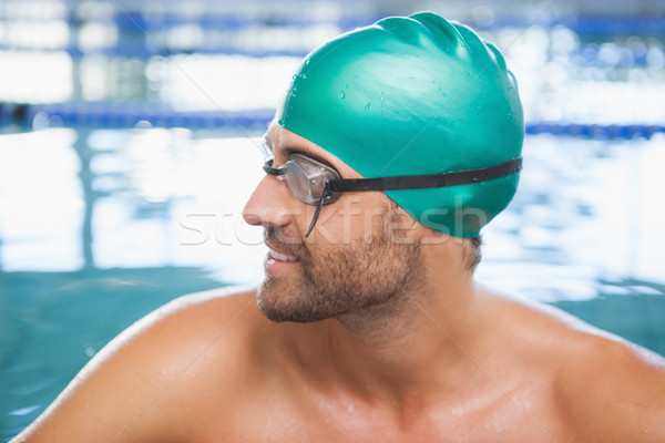 Közelkép fitt úszó medence szabadidő központ Stock fotó © wavebreak_media