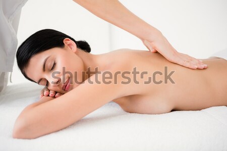 Stok fotoğraf: Kadın · geri · masaj · görmek · spa