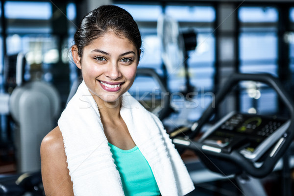 Retrato sorridente caber mulher crossfit Foto stock © wavebreak_media