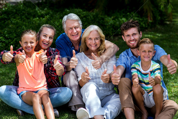 Famille portrait détente amour [[stock_photo]] © wavebreak_media