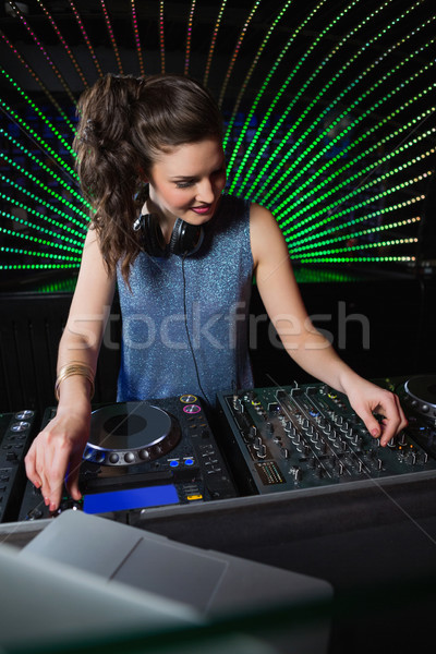 Bella femminile giocare musica discoteca donna Foto d'archivio © wavebreak_media