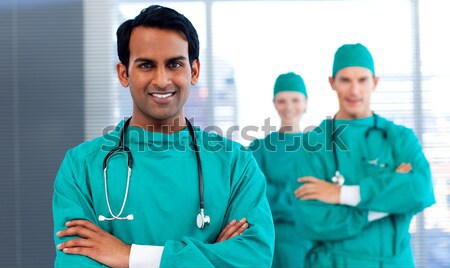 Stock photo: Portrait of nurse standing with arms crossed