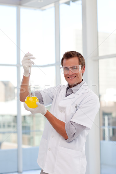 Scientist working with a test-tube Stock photo © wavebreak_media