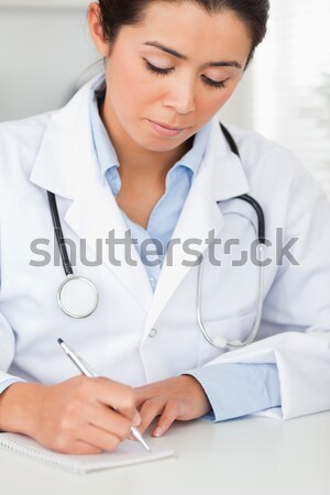 Orvos mér vérnyomás gyermek vizsgálat szoba Stock fotó © wavebreak_media