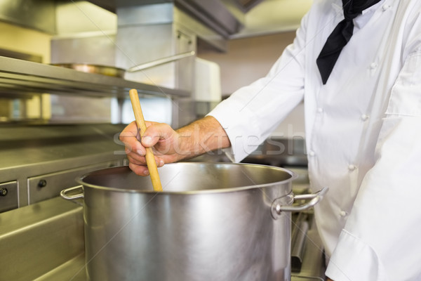 Male chef preparing food in kitchen Stock photo © wavebreak_media