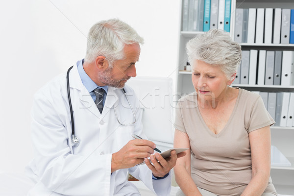Női idős beteg orvos orvosi iroda Stock fotó © wavebreak_media