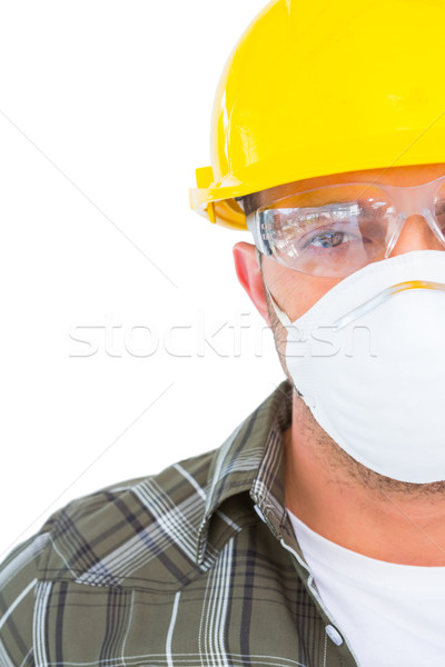 Handyman wearing protective work wear Stock photo © wavebreak_media