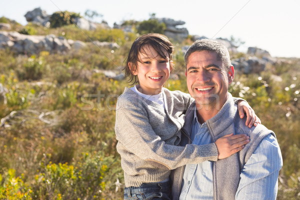 Father and son in the countryside Stock photo © wavebreak_media