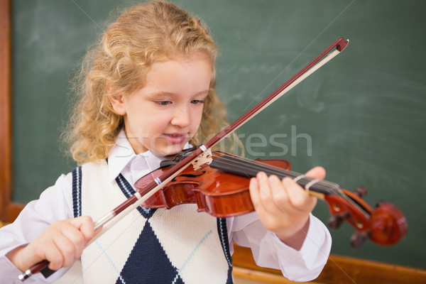 かわいい 演奏 バイオリン 小学校 学校 子 ストックフォト © wavebreak_media