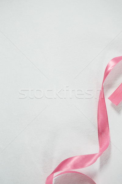 High angle view of pink ribbon for Breast Cancer Awareness Stock photo © wavebreak_media