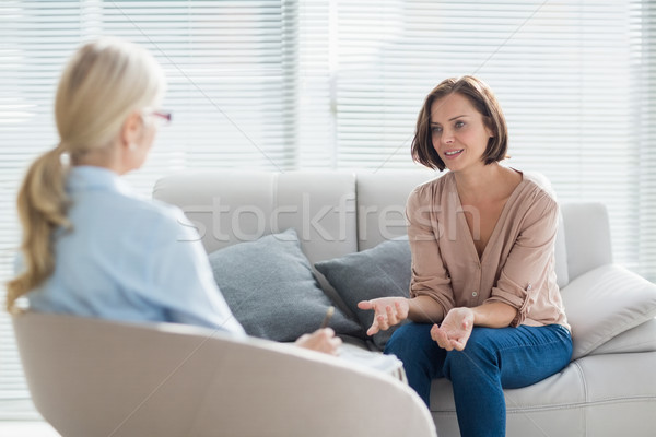Woman talking to therapist Stock photo © wavebreak_media