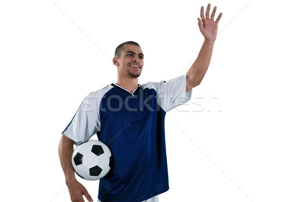 Football player waving his hand Stock photo © wavebreak_media