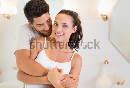 Intimate couple hugging Stock photo © wavebreak_media