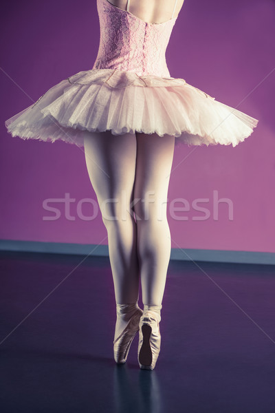 Graceful ballerina standing en pointe Stock photo © wavebreak_media