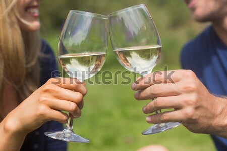 жених очки шампанского человека Сток-фото © wavebreak_media