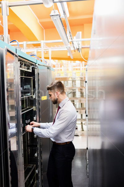 Technician examining server Stock photo © wavebreak_media