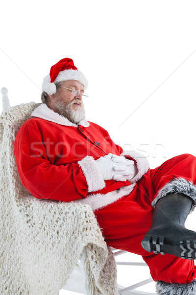 Kerstman ontspannen sofa witte man gelukkig Stockfoto © wavebreak_media