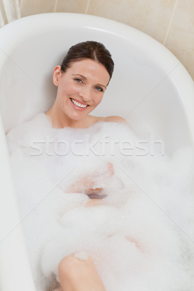 Beautiful woman taking a bath Stock photo © wavebreak_media