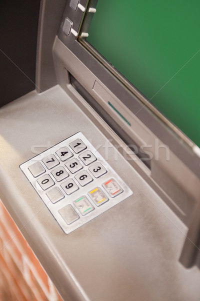 Portré bankautomata fém biztonság kulcs szolgáltatás Stock fotó © wavebreak_media