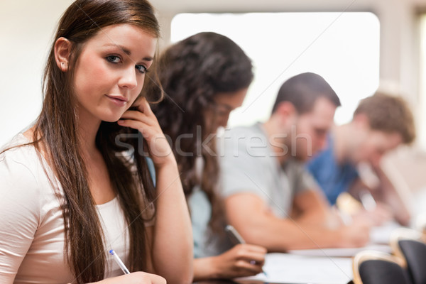 Good looking students listening a lecturer in an amphitheater Stock photo © wavebreak_media