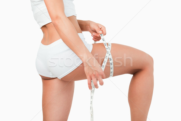 Kadın uyluk beyaz spor vücut Stok fotoğraf © wavebreak_media