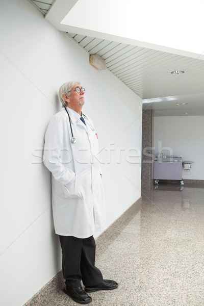 Lekarza biały ściany szpitala korytarz Zdjęcia stock © wavebreak_media
