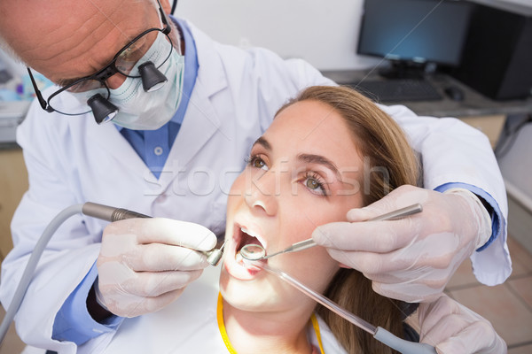 Foto d'archivio: Dentista · denti · dentisti · sedia · assistente