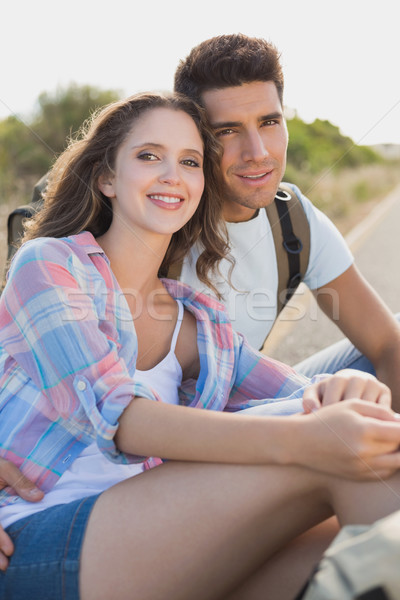 Casal sessão estrada retrato caminhadas Foto stock © wavebreak_media