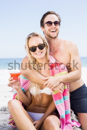 pretty blonde with snorkel and flippers  Stock photo © wavebreak_media