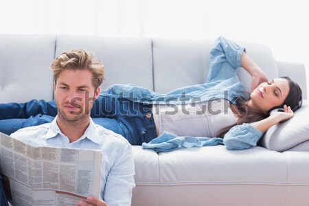 Sick little girl sitting on floor Stock photo © wavebreak_media