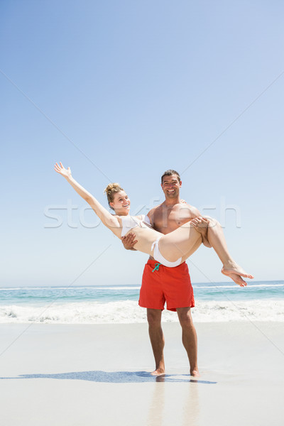 Stockfoto: Vriendje · vriendin · strand · vrouw · gelukkig