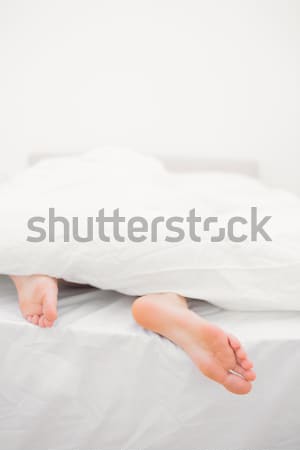 Portre kadın geri yatak odası el Stok fotoğraf © wavebreak_media