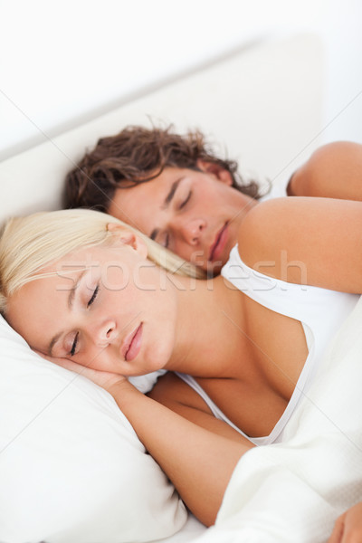 [[stock_photo]]: Dormir · chambre · femme · homme · sexy